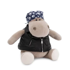 Orange Бегемотик Байкер  30см