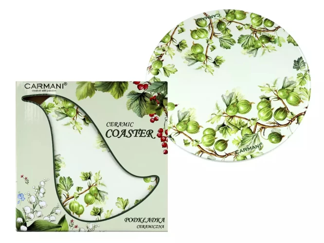 Carmani Подставка под горячее керамическая на пробке 20x20см 022-6023