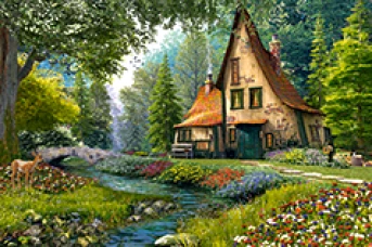 Castorland пазл  Коттедж 2000 деталей