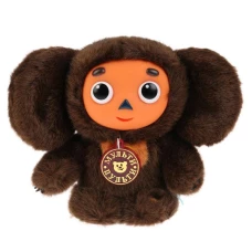 Говорящий ЧЕБУРАШКА 17СМ с пластмассовой мордочкой