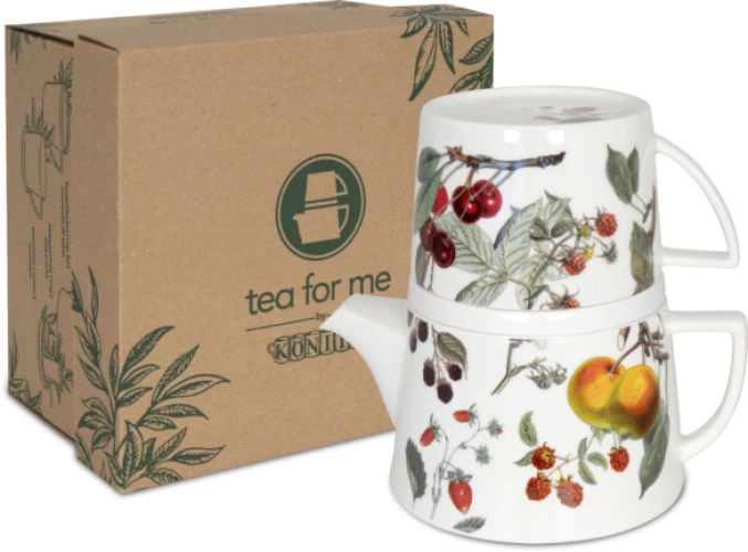 KOENITZ Набор чайник и кружка в подарочной коробке Мой любимый чай Фрукты