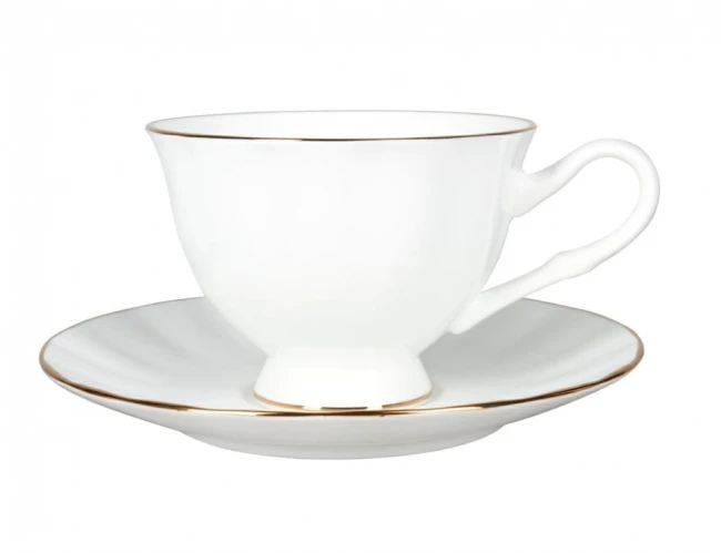 Чашка с блюдцем чайная форма Нега 