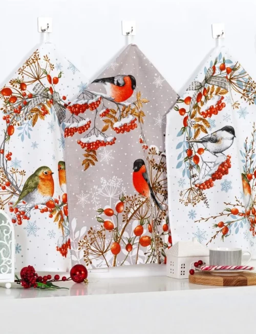 Натали Набор кухонных полотенец "Музыка зимы", 60x48 см