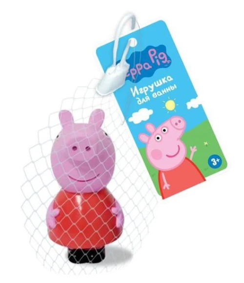 «Мульти-Пульти» Свинка Пеппа игрушка для ванны, 10 см