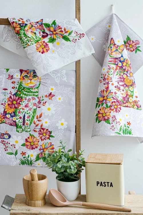 Натали Набор кухонных полотенец "Чудесный день", 60x48 см