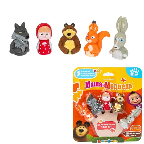 Мульти-Пульти игрушка для ванны «Маша и Медведь» пальчиковый театр