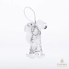 Ёлочка - елочное украшение из стекла, Колокольчик Хрустальный С1169