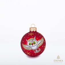 Ёлочка - елочное украшение из стекла, Шар Лесной С1273