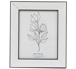 SiL  Фоторамка '8X10' белая с черной окантовкой, 29X24X2.5 CM