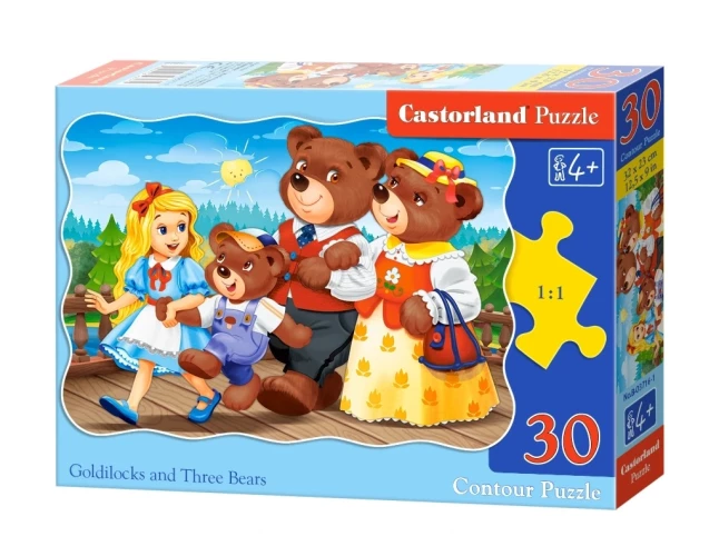 Castorland "Златовласка и три медведя", 30 элементов