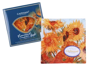 Carmani Декоративная тарелка - В. Ван Гог, Подсолнухи 13x13 см 198-7306