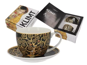 Carmani Чашка + блюдце - Г. Климт, Древо жизни 250ml фарфор 532-8213