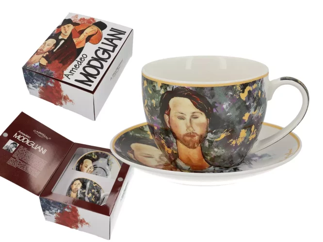 Carmani Чашка с блюдцем - А. Модильяни, Луния Чеховская 250 мл  833-8204