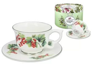Carmani Чашка и блюдце Grandmas cup - Красная смородина 340 мл 707-3003