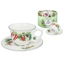 Carmani Чашка и блюдце Grandmas cup - Красная смородина 340 мл 707-3003