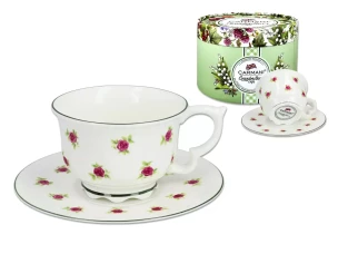 Carmani Чашка и блюдце Grandmas cup - Розы 340 мл 707-3006