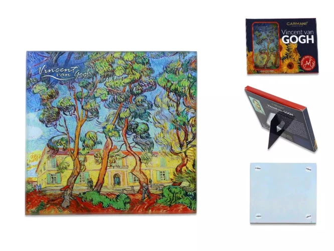 Carmani Стеклянная подставка "В. Ван Гог. Сад", 10.5x10.5 см