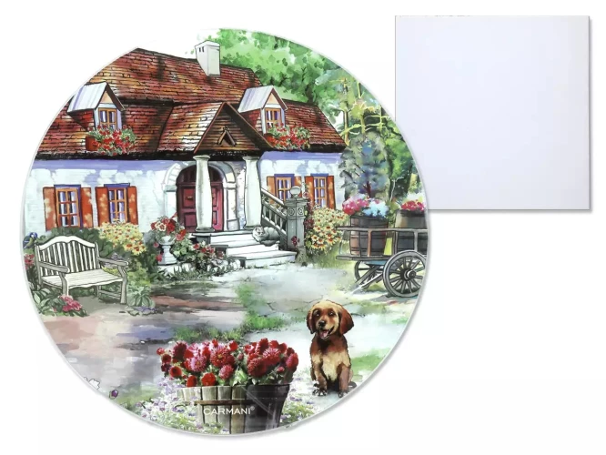 Carmani Доска разделочная "Деревенская жизнь", 30 см