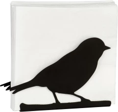 IHR  держатель для салфеток BIRD SILHOUETTE черный