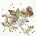 IHR Обеденные салфетки SQUIRRELS AND BERRIES, 33x33 см, L 886100