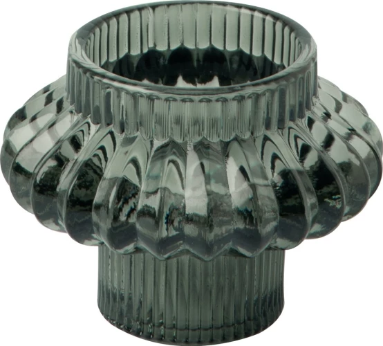 IHR Подсвечник стеклянный зеленый, 8x6 см, KST 10320