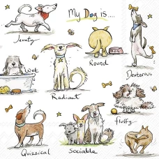 Обеденные салфетки 33Х33 EMOTION DOGS L 937400