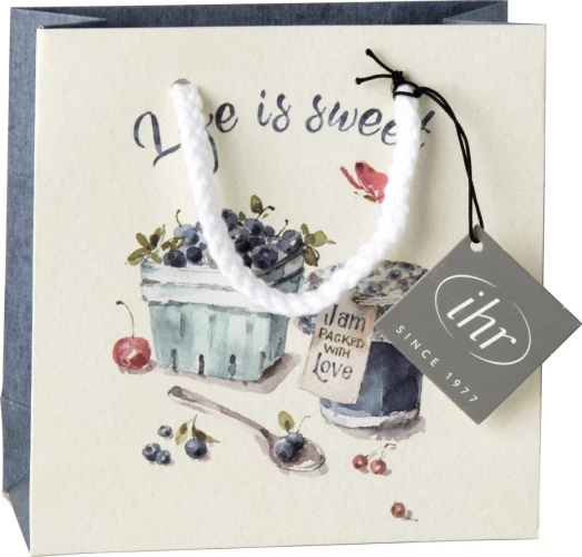 IHR Пакет подарочный Ягоды и варенье  14х14х 6 см, TKC 951560
