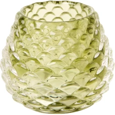 IHR Подсвечник стеклянный зеленый, 10x9 см, KST 13929
