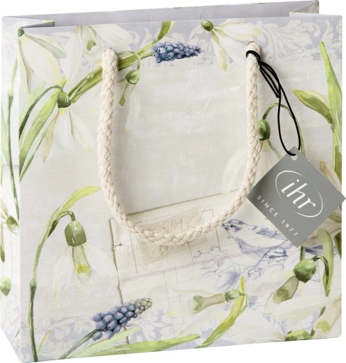 IHR Подарочный пакет Подснежники, 18x6x18 см, TKL 986566