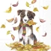 IHR Обеденные салфетки DOG HAVING FUN, 33x33 см, L1014900