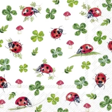 IHR Обеденные салфетки  LUCKY LADYBUGS, 33x33 см, L1037200