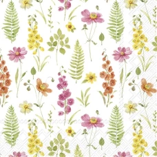 IHR Коктейльные салфетки Полевые цветы, 25x25 см, C1032000