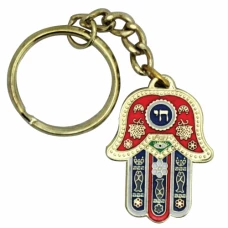 ART Judaica Брелок Хамса, красный, 4 см
