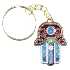 ART Judaica Брелок Хамса, голубой 4 см