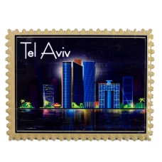 ART Judaica Керамический Магнит Тель-Авив, 8х6 см