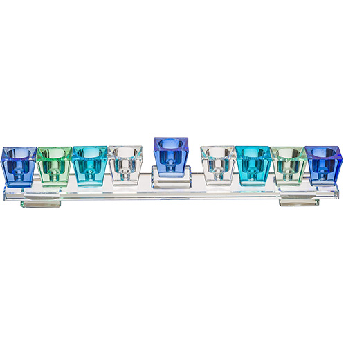 ART Judaica Ханукия Elegant хрустальная,  28х7см