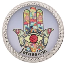 ART Judaica Магнит со стеклом Хамса 