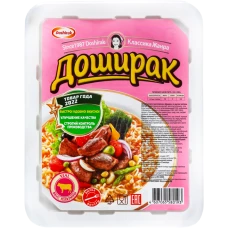 Лапша быстрого приготовления со вкусом телятины "Доширак" (90 г, Альфа)