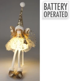 Koopman Декоративная фигурка Ангел LED, 60 см, золото