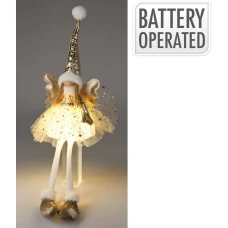 Koopman Декоративная фигурка Ангел LED, 60 см, золото