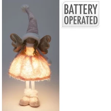 Koopman Декоративная фигурка Ангел LED, 50 см, розовый