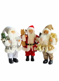 Koopman Санта Клаус  25X15X40см, 3 дизайна: красный, золотой, серебрянный