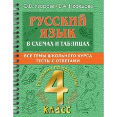 Узорова, Нефёдова: Русский язык в схемах и таблицах. Все темы школьного курса 4 класса с тестами