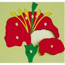 Деревянные пазлы. 23.5Х23.5 Цветочек. (Арт. П-9615).