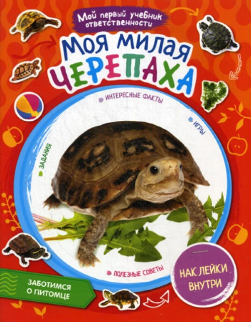 Моя милая черепаха +  наклейки внутри