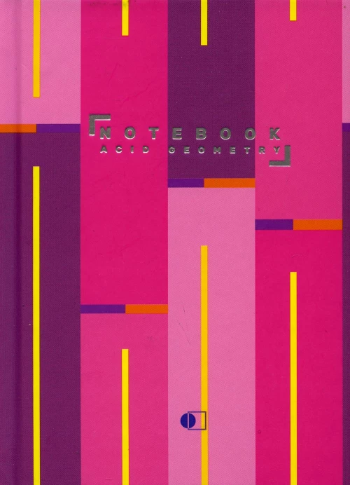 Блокнот "Кислотная геометрия, Ленты " / "Acid geometry", ribbons (А6, 128 стр., клетка).