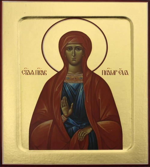 Икона праведной Праматери Евы на дереве: 125 х 160.
