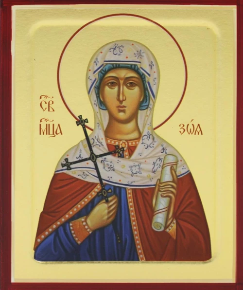 Икона мученицы Зои (на дереве) 125 х 160.