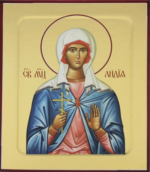 Икона мученицы Лидии (на дереве) 125 х 160.
