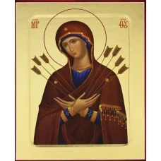 Икона Пресвятой Богородицы Семистрельная (на дереве) 125 х 160.